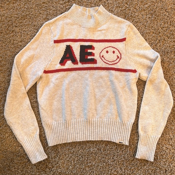 American Eagle x Smiley mock neck sweater - Picture 2 of 6